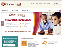 Tablet Screenshot of citynatbank.com